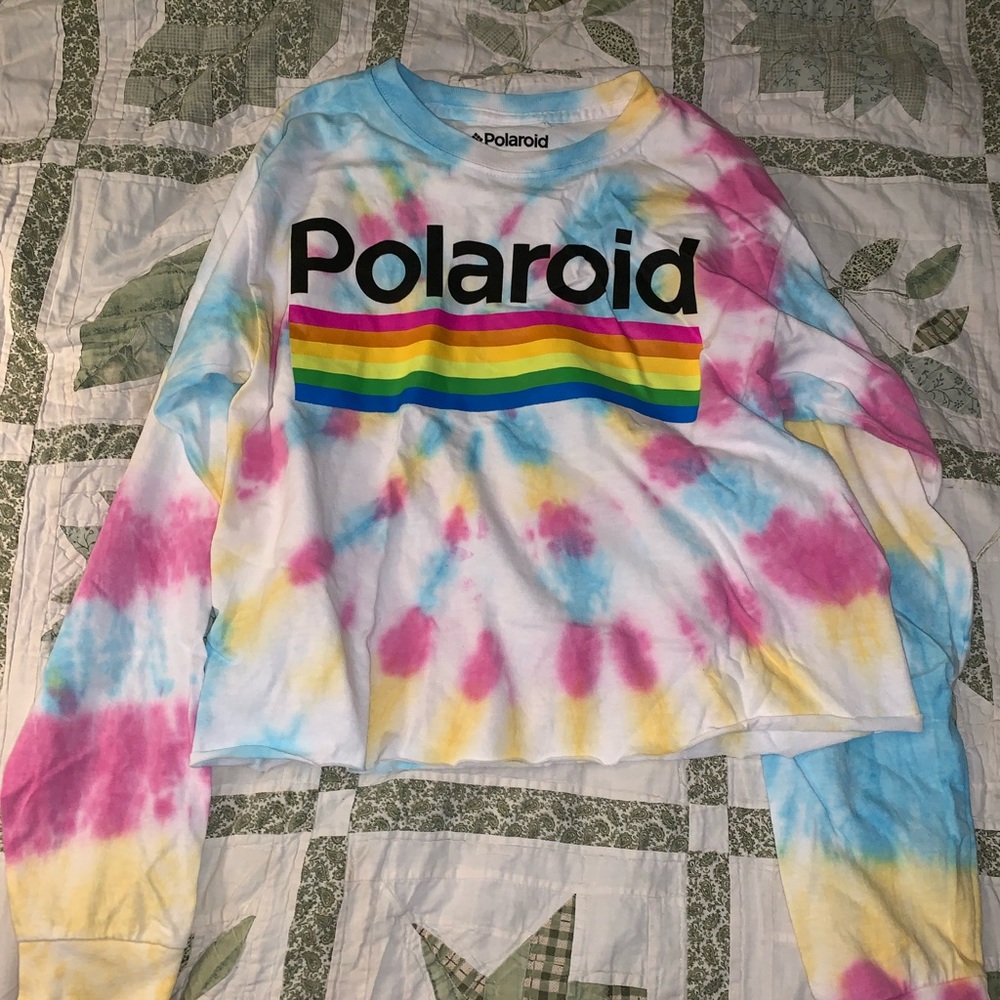 Polaroid Tiedye cropped shirt